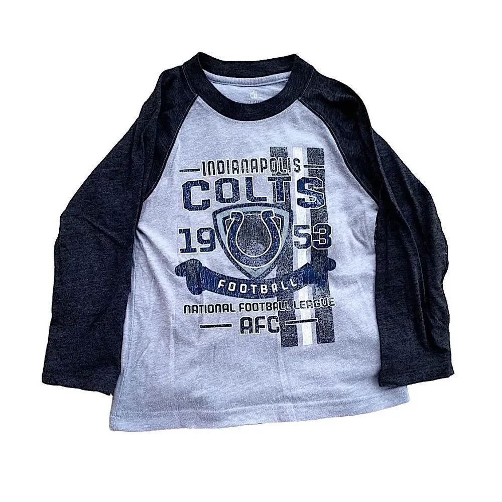 🌴 NFL Indianapolis Colts 3/4 Sleeve T-Shirt Boys Small & XS